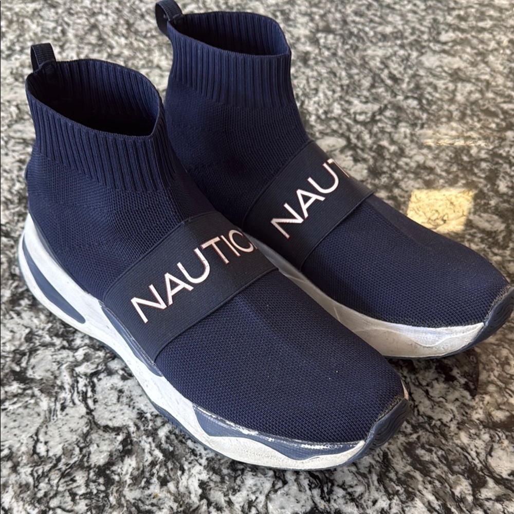 Nautica Navy Blue Slip-On Sneakers